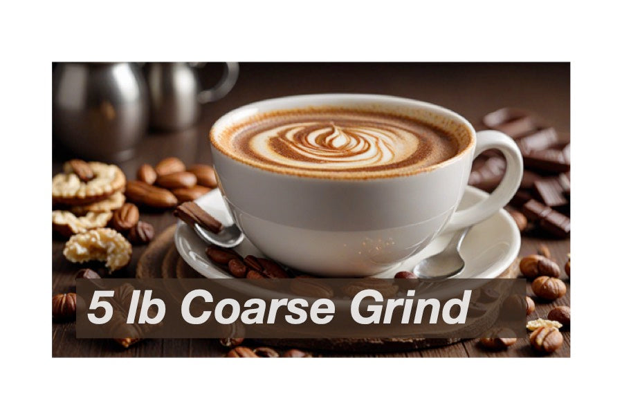 Flavored Coffee - Course Grind (French Press)- 5 lbs - TCV Wholesale