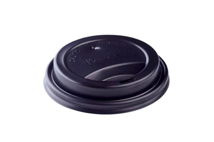 Sipper Dome Lid for 10-24oz Paper Hot Cup (Black) [1000 count] - TCV Wholesale