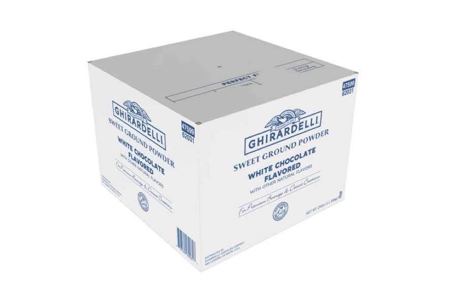 Ghiradelli Sweet Ground White Chocolate - 25lb Box - TCV Wholesale