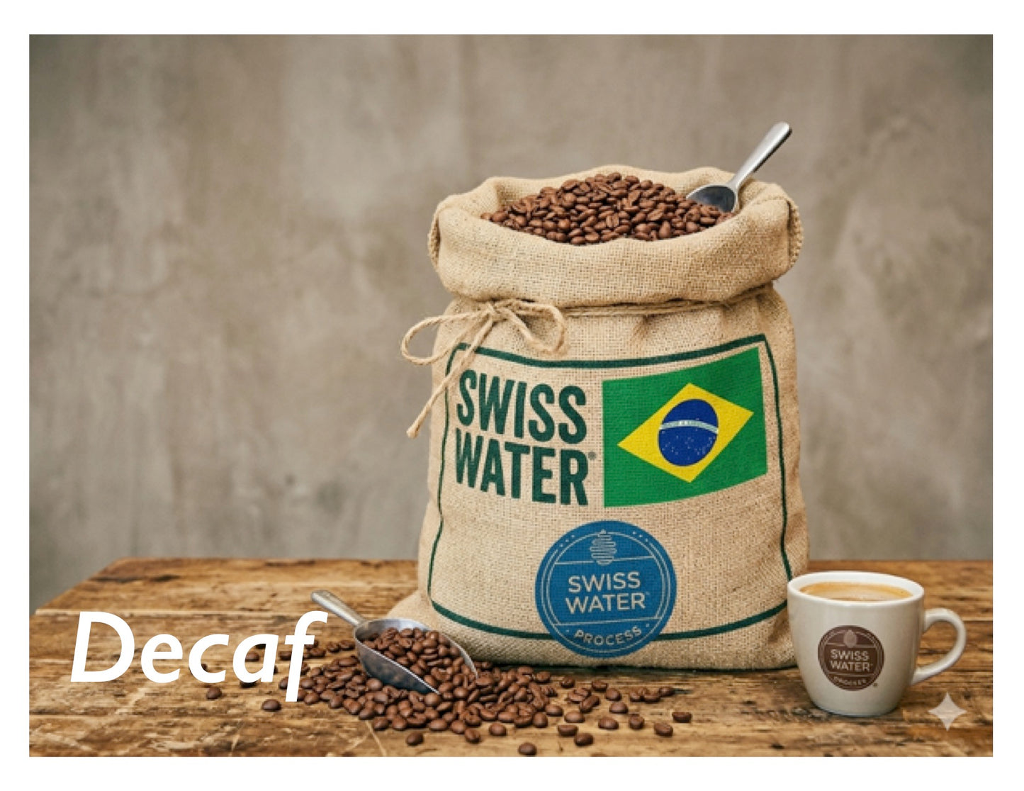Swiss Mountain Water DECAF Brazil Coffee - Chemical Free Decaffination! - TCV Wholesale